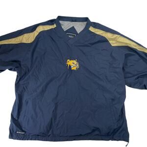 Vintage 1993 Holloway Victory The Citadel Bulldogs Navy Gold Windbreaker Men 2XL